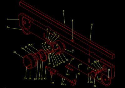 Structural drawing manually re-drafted from scanned original to CAD format