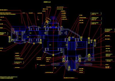 Civil engineering site plan converted from PDF to editable AutoCAD DWG